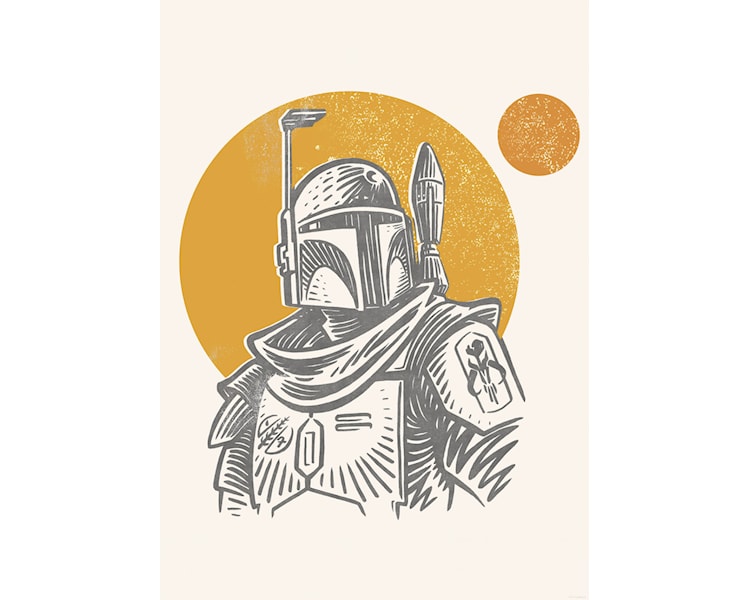 Star Wars Boba Fett Illustration Iconic